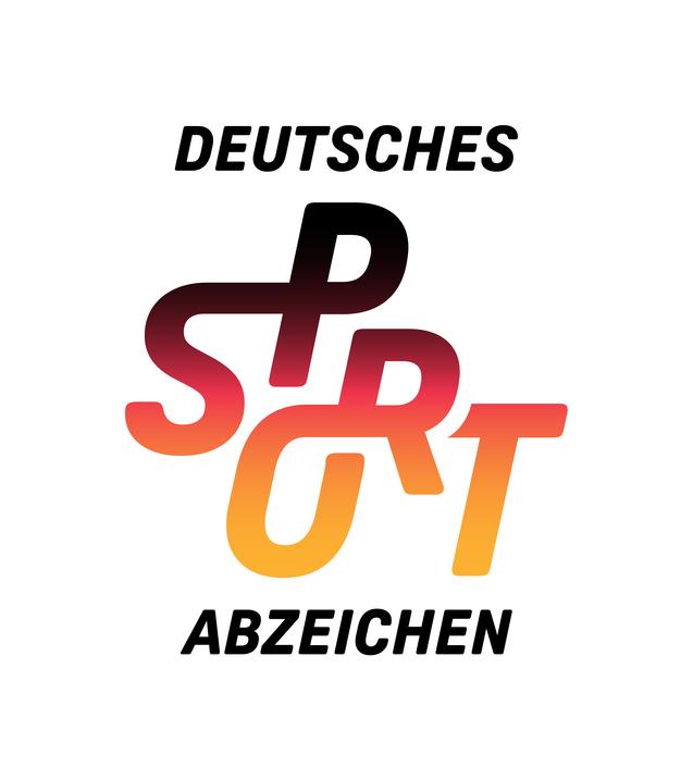 Logo des Deutschen Sportabzeichens mit den Worten "DEUTSCHES SPORT ABZEICHEN" in verschiedenen Schriftfarben.